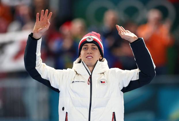 Speed Skating - Men's 5000m Victory Ceremony