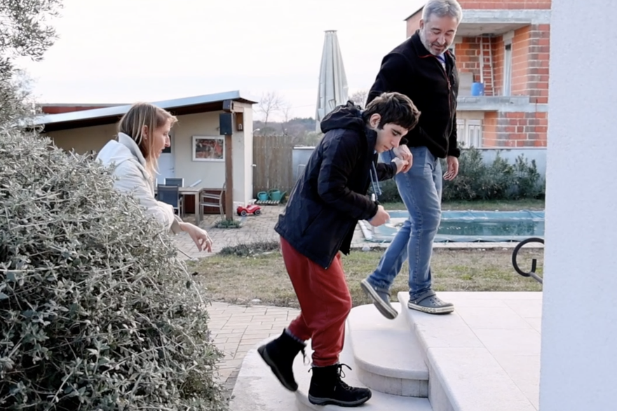 Vodnjan: obitelj Schlutz, Oliver, Daniela i sin Elmedin