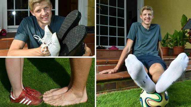Noga za Guinnessa: Lars ima stopalo dugo 35 centimetara
