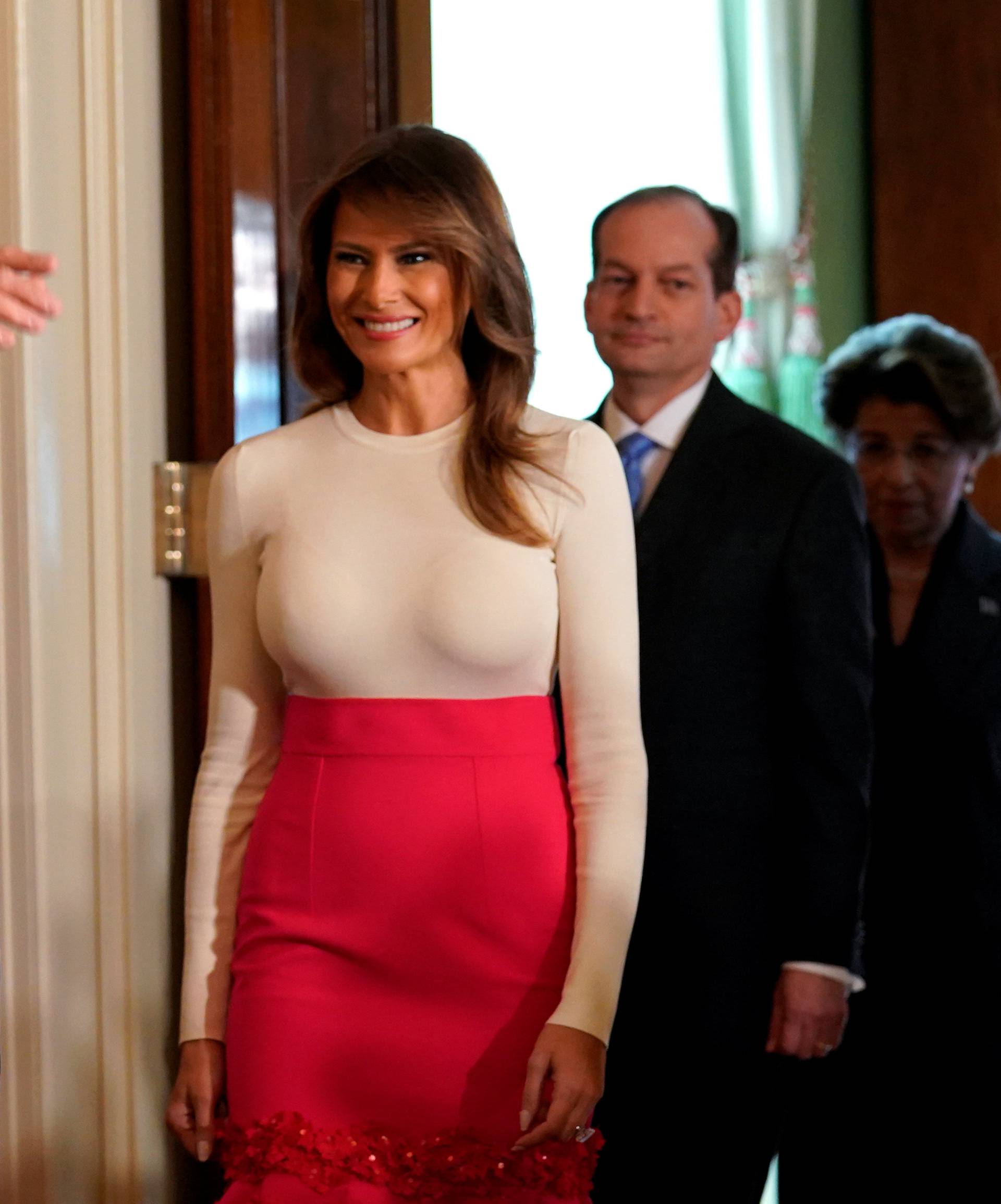 Trumps hosts Hispanic Heritage Month event at the White House in Washington