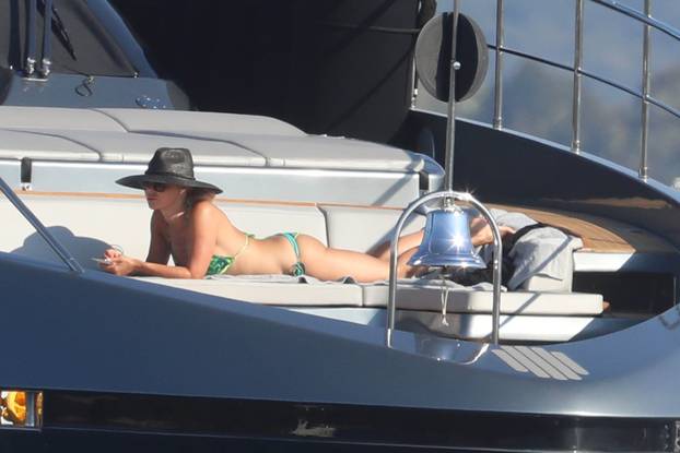 Zlatan Ibrahimovic (AC Milan) enjoying family holidays on his yacht in Sardinia