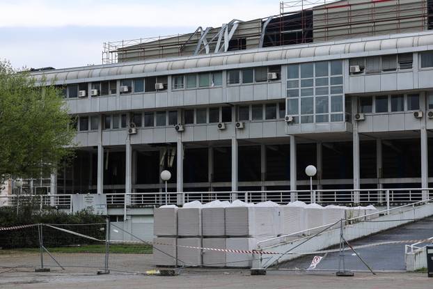 Zagreb: Dom sportova koji se obnavlja oštećen u snažnom nevremenu