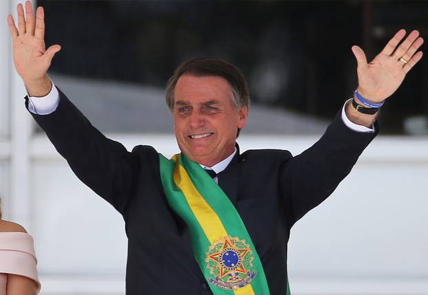FILE PHOTO: Jair Bolsonaro takes office as Brazil