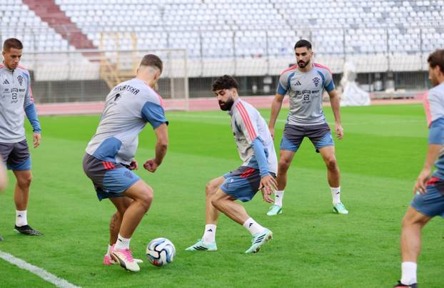Split: Trening hrvatske nogometne reprezentacije uoči sutrašnje utakmice protiv Španjolske