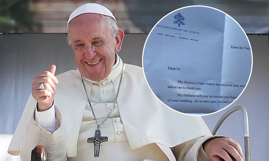 Papi Franji poslali pozivnicu na vjenčanje iz šale, a onda šok! Stigao im iznenađujući odgovor