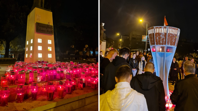 VIDEO Splićani zapalili svijeće za žrtve Vukovara i Škabrnje