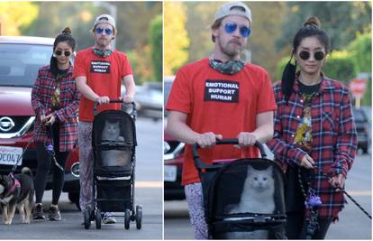 Macaulay Culkin s curom vozio mačka u kolicima: 'Kao beba je'