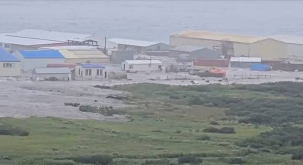 Aftermath of an earthquake in Russia