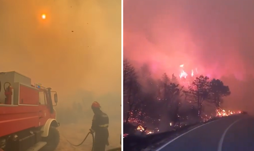 VIDEO Vatrogasci će opet imati besanu noć: Pogledajte strašne snimke s požara u Dalmaciji