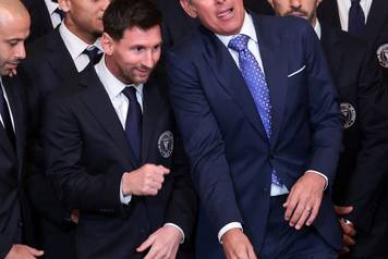 U.S. President Donald Trump honors reigning MLS champion Inter Miami CF players and team officials in Washington