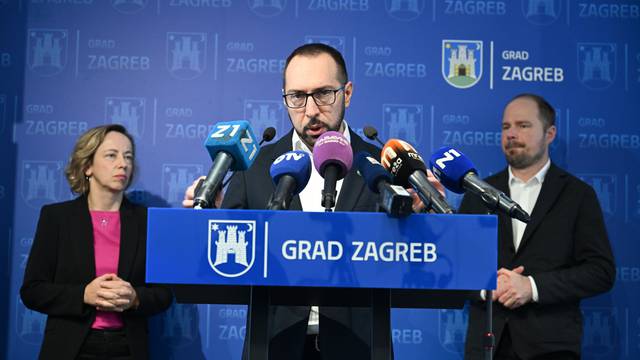 Zagreb: Tomašević sa suradnicima predstavio proračun za 2024.