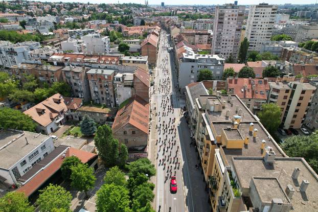 40. Večernjakova biciklijada snimljena iz zraka 