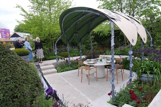 Britian's King Charles and Queen Camilla visit the RHS Chelsea Flower Show