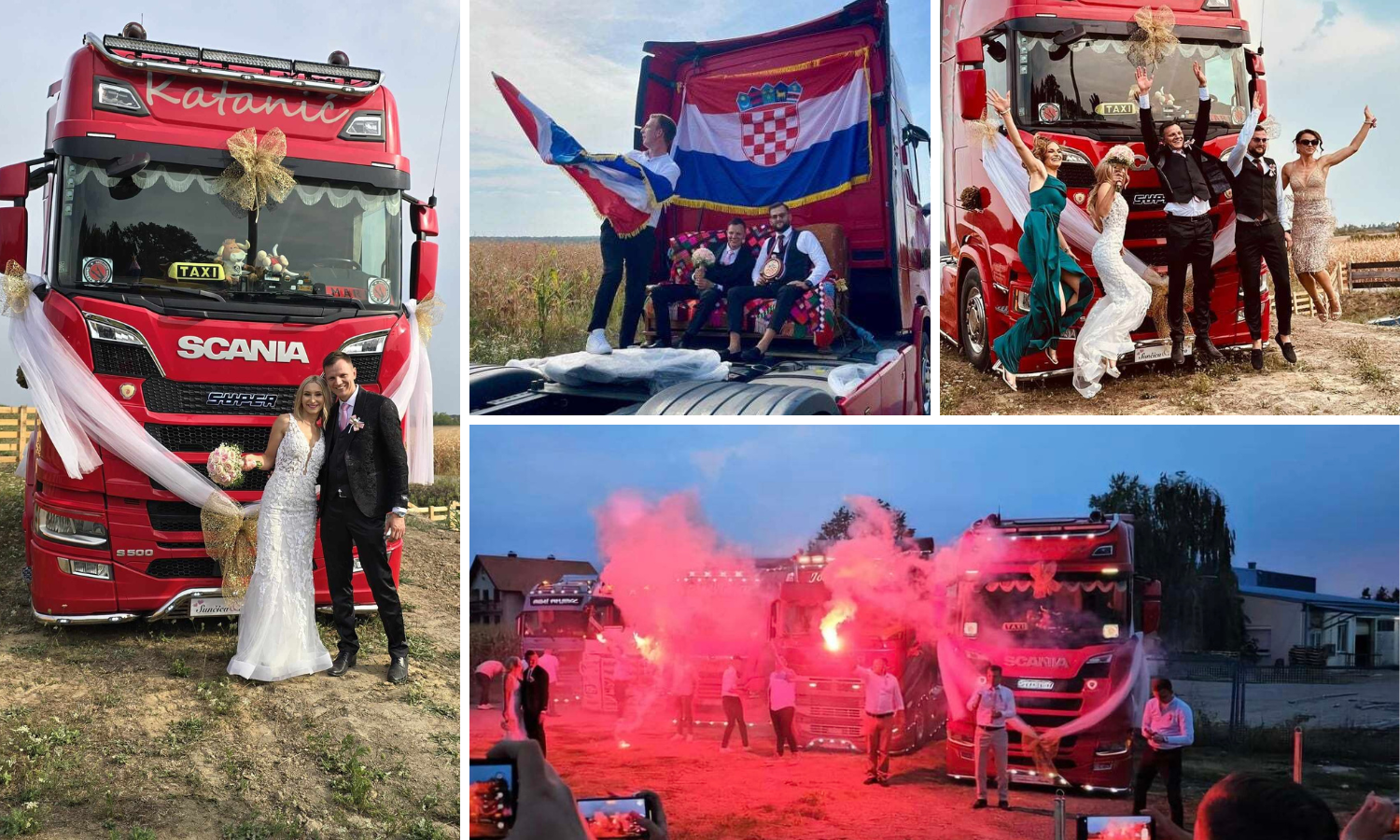 Svatovi koji vole miris kamiona: 'Ja ih vozim, draga ih obožava! Morao sam doći u teretnjaku...'