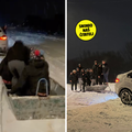 VIDEO Hit snimka iz Slavonije: '&Ccaron;amac smo zavezali za BMW i vozili se njime po snijegu'