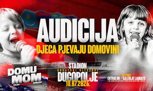 Krenula audicija za djecu koja &cacute;e pjevati na koncertu Domu mom