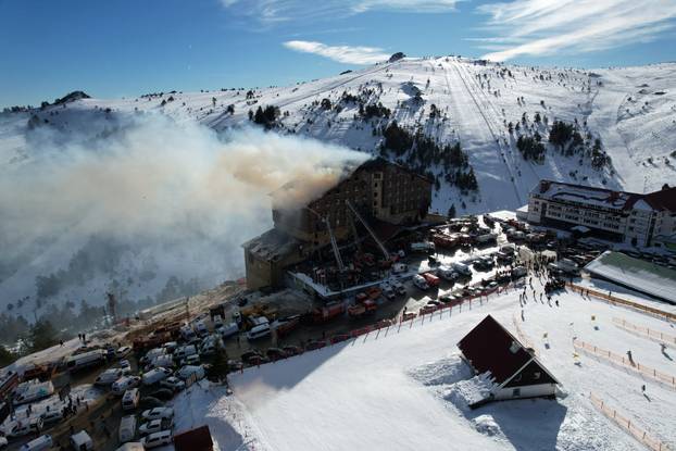 Ski resort hotel fire in Turkey