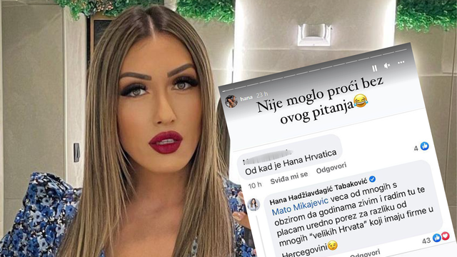 Hana Hadžiavdagić: 'Veća sam Hrvatica od mnogih "Hrvata" koji imaju firme u Hercegovini'