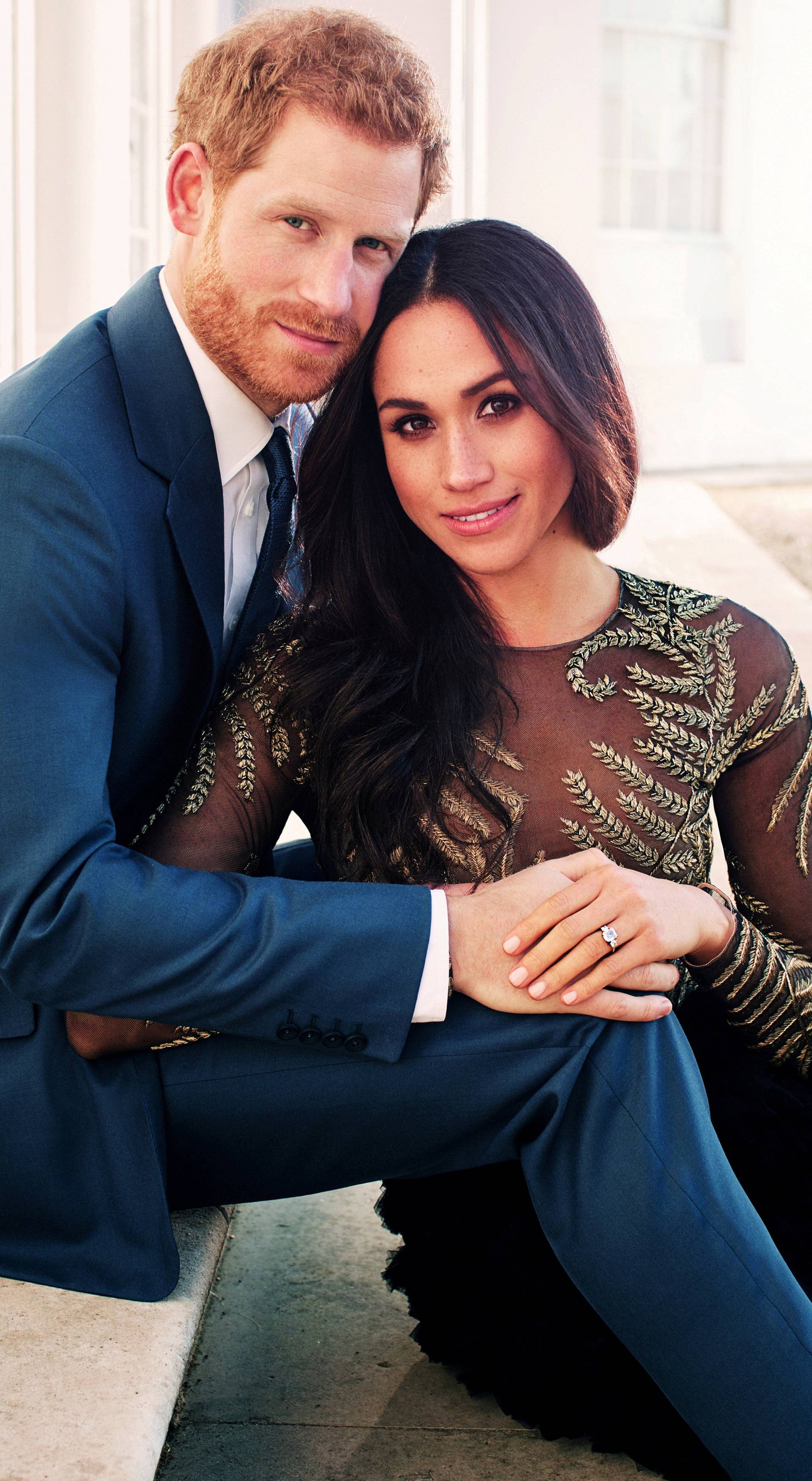 FILE PHOTO: An official engagement photo released by Kensington Palace of Prince Harry and Meghan Markle taken by photographer Alexi Lubomirski, at Frogmore House in Windsor