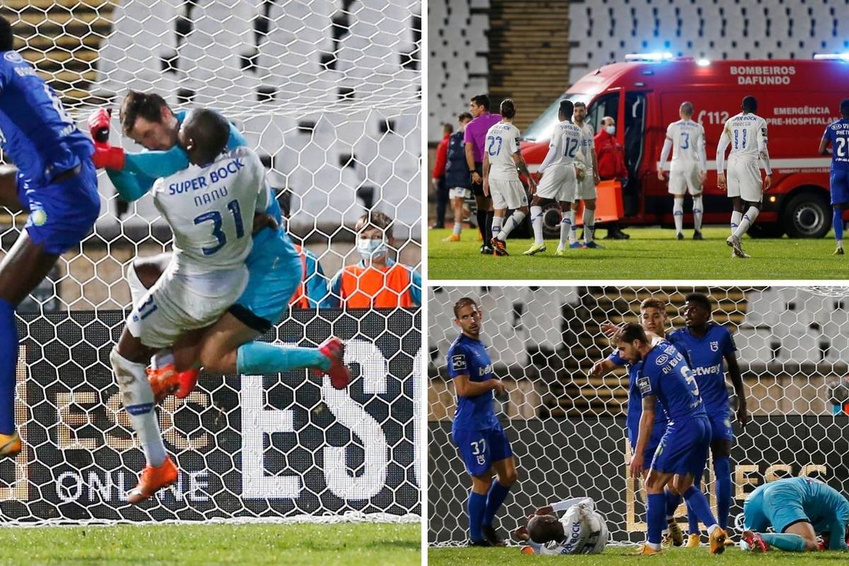 Teški nokaut u Portugalu: Hitna odvela Nanua, golman domaćih ga s obje ruke pogodio u glavu!