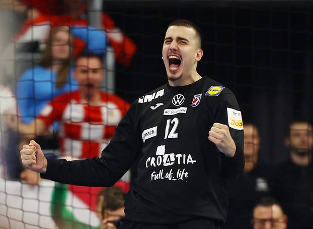 EHF 2024 Men's European Handball Championship - Preliminary Round - Group B - Croatia v Austria