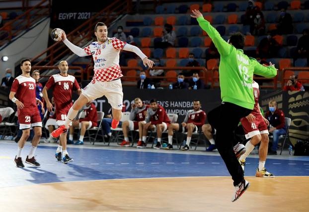 2021 IHF Handball World Championship - Preliminary Round Group C - Croatia v Qatar