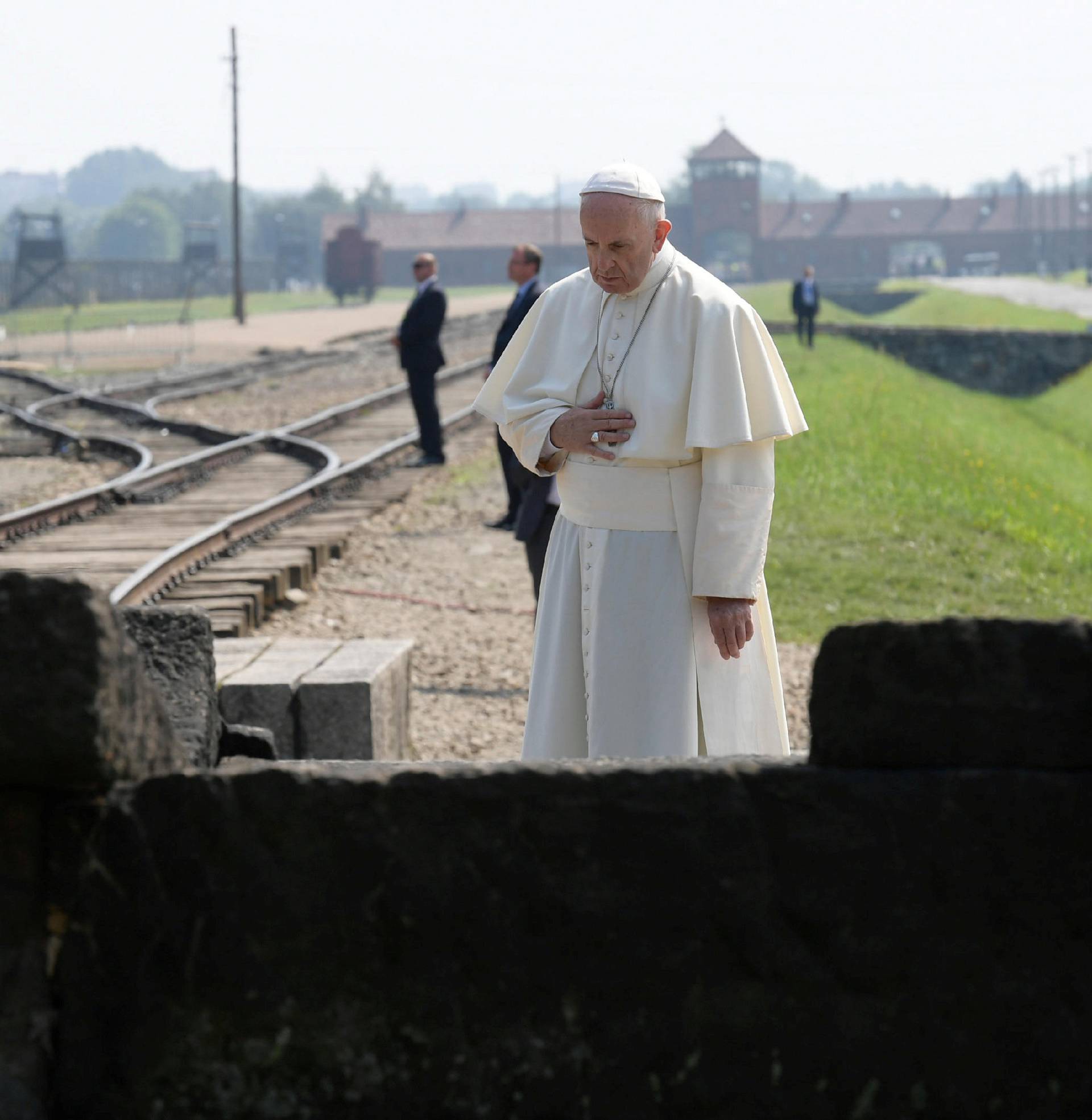 Pope Francis visits to Birkenau's former Nazi death camp in Oswiecim