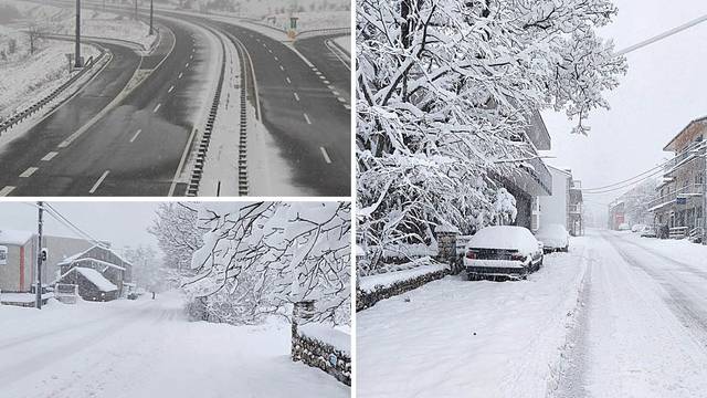 Neke ceste zatvorene, snijega ima posvuda! Upalili su crveni alarm. Stiže nam prava zima