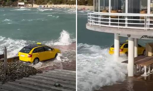 Luda pozadina snimke iz Splita! Taksistica: Čekala sam da prođe val pa gas. On je išao na kavu...