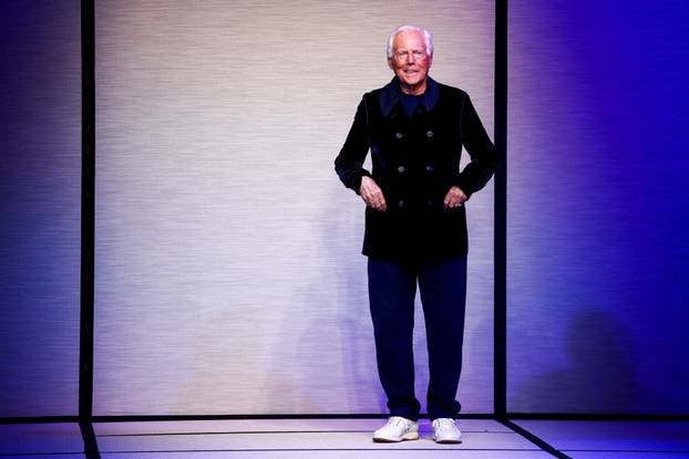 FILE PHOTO: Giorgio Armani presents Fall-Winter 2025/2026 menswear collection