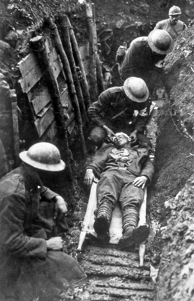 First aid in a trench