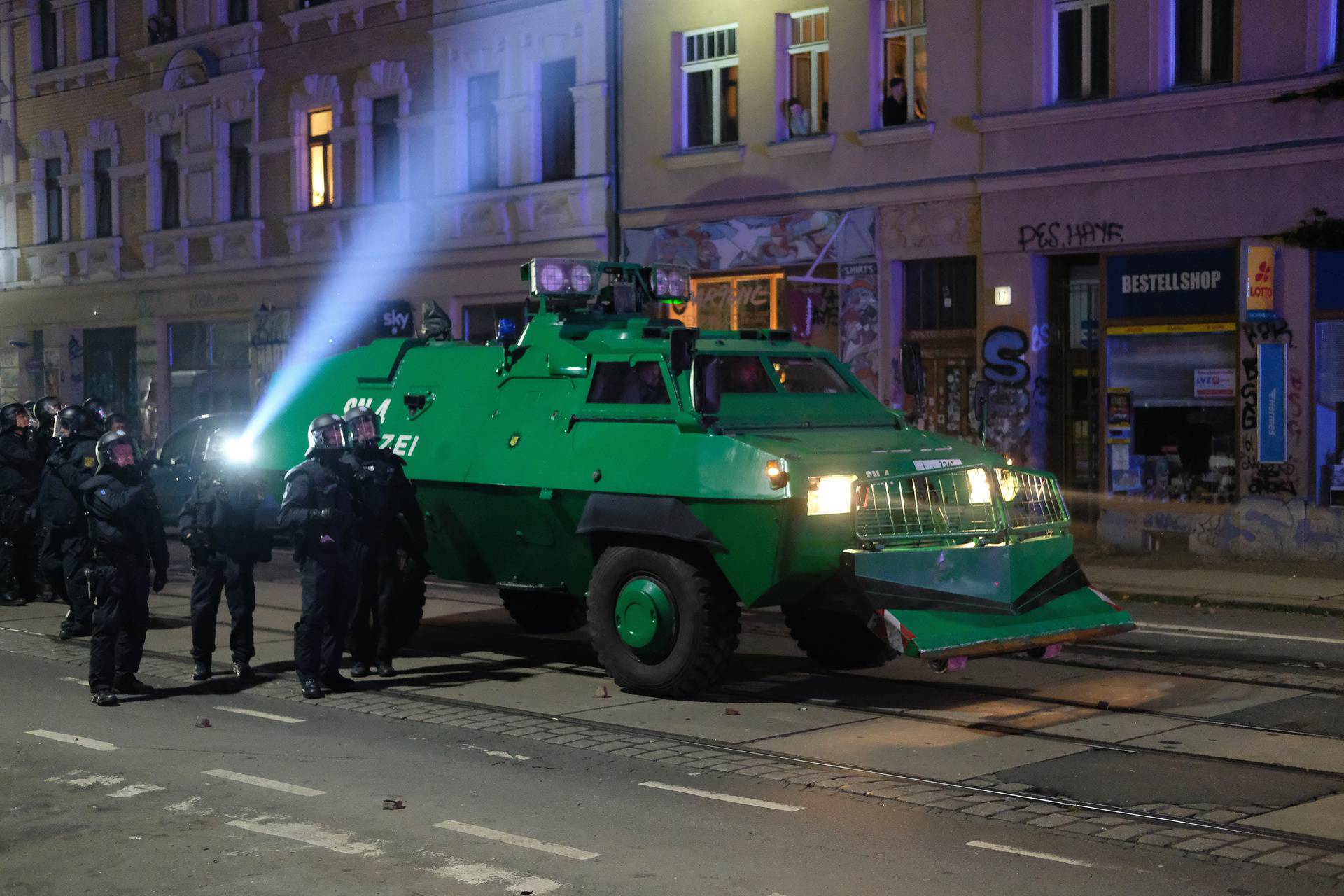 Riots in Leipzig