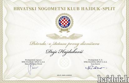 Stigle dionice Hajduka: Vrijedilo ih je toliko čekati 