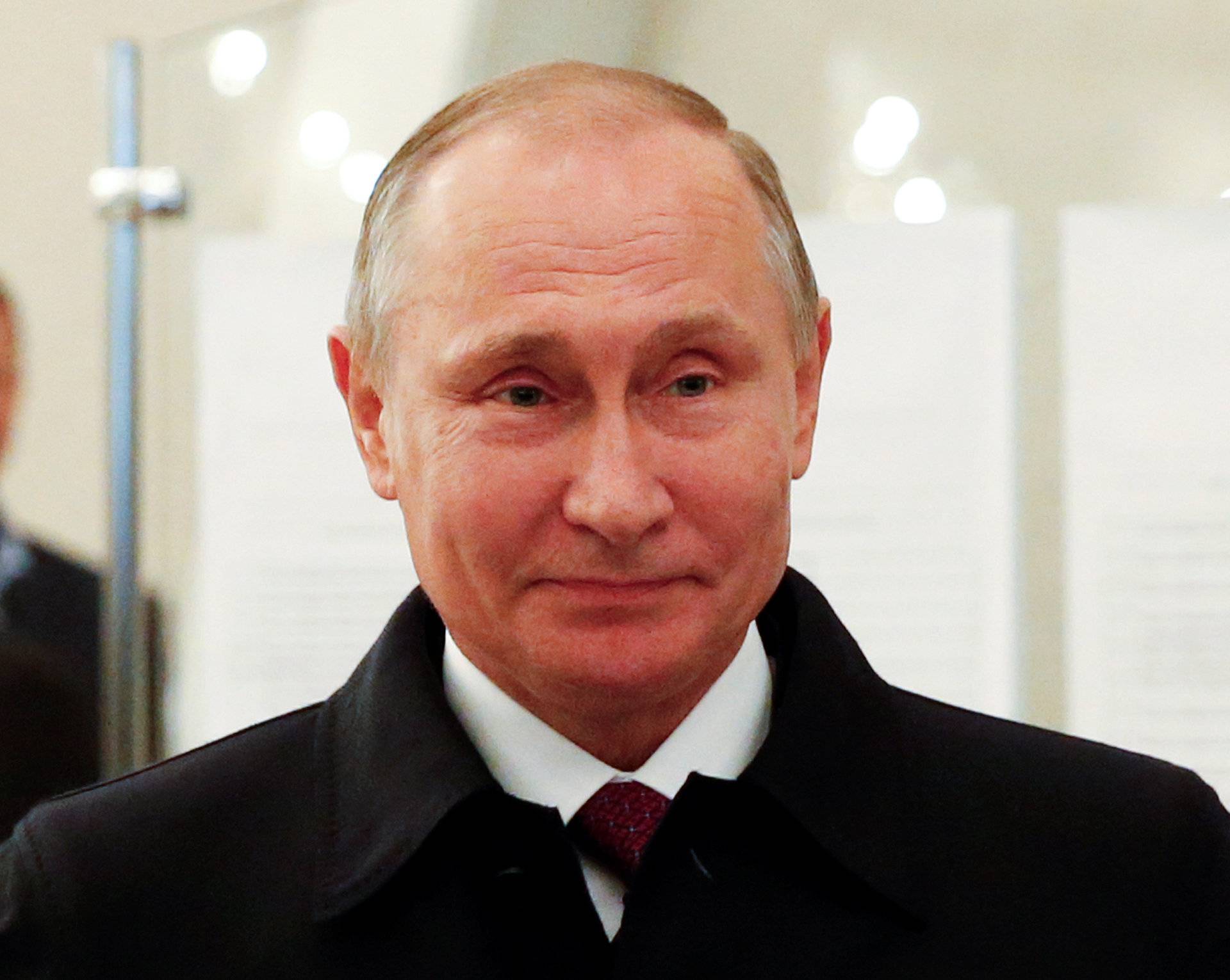 Russian President Putin visits polling station during parliamentary election in Moscow