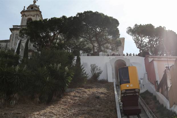 Aftermath of the Gloria Funicular accident in Lisbon