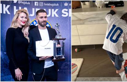 Iris Livaja sa sinom pratila derbi Hajduka i Istre: 'Traži gol...'