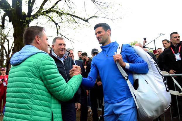 Banja Luka: Susret Milorada Dodika i Novaka Đokovića na teniskom turniru 