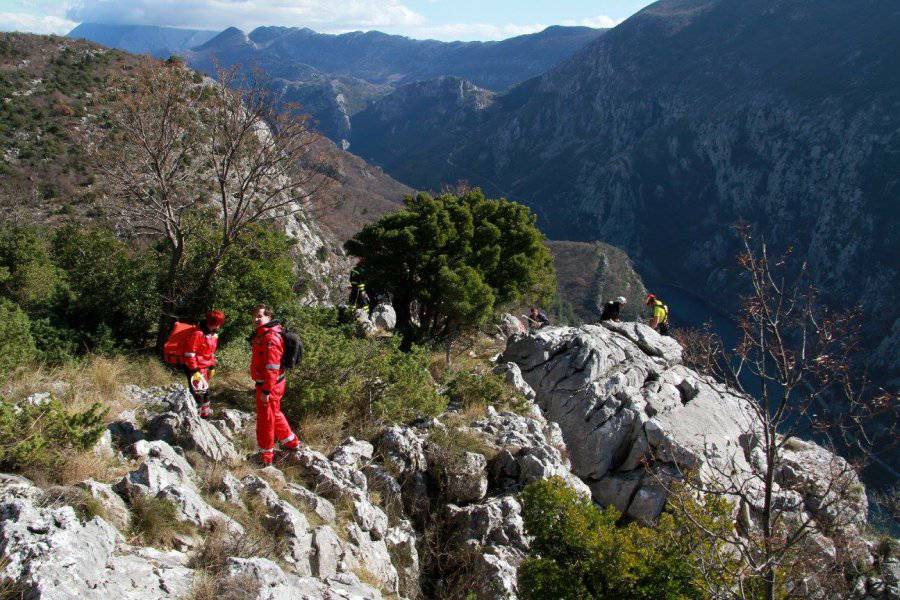 Akcija: GSS-ovci su spasili pastira iz kanjona Cetine