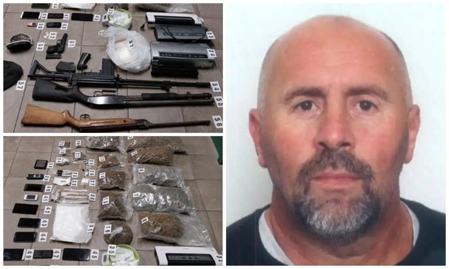 FOTO Kokain, puške, streljivo: Ovo je policija sve našla u Klisu kod nasilnika koji je prebio ženu