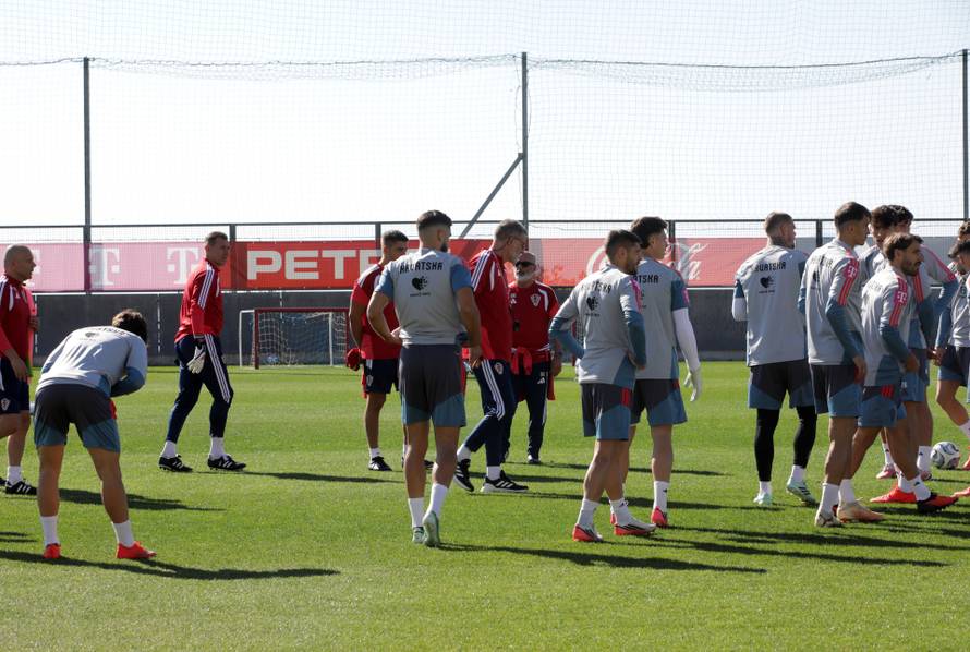 Rijeka: Trening hrvatske nogometne reprezentacije na Rujevici