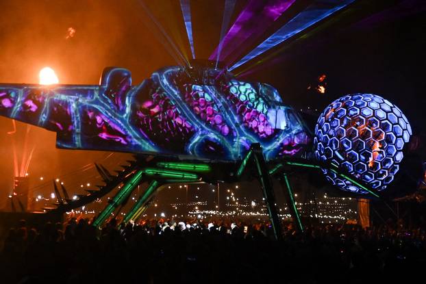 Glastonbury Festival at Worthy Farm, in Somerset