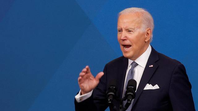 U.S. President Joe Biden delivers remarks, in Washington