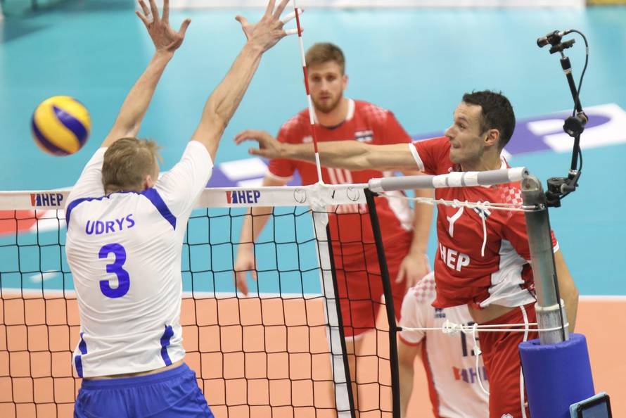 Split: Odbojkaška utakmica Srebrne europske lige za muškarce, Hrvatska - Bjelorusija