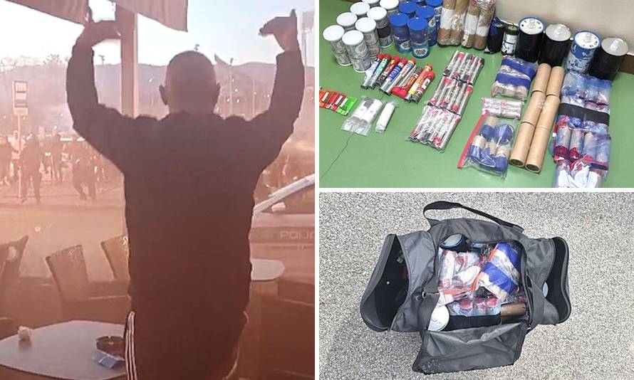VIDEO Pogledajte što je policija našla na Maksimiru! Suzavcem odbili huligane nakon derbija