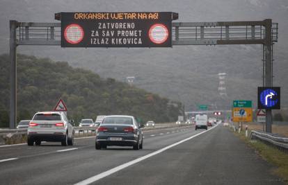 Jak vjetar zatvorio Paški most i A1 kod Svetog Roka za promet, subota će biti oblačna s kišom