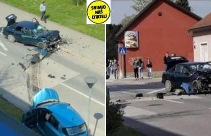 Troje ozlijeđeno u sudaru dva automobila u Varaždinu
