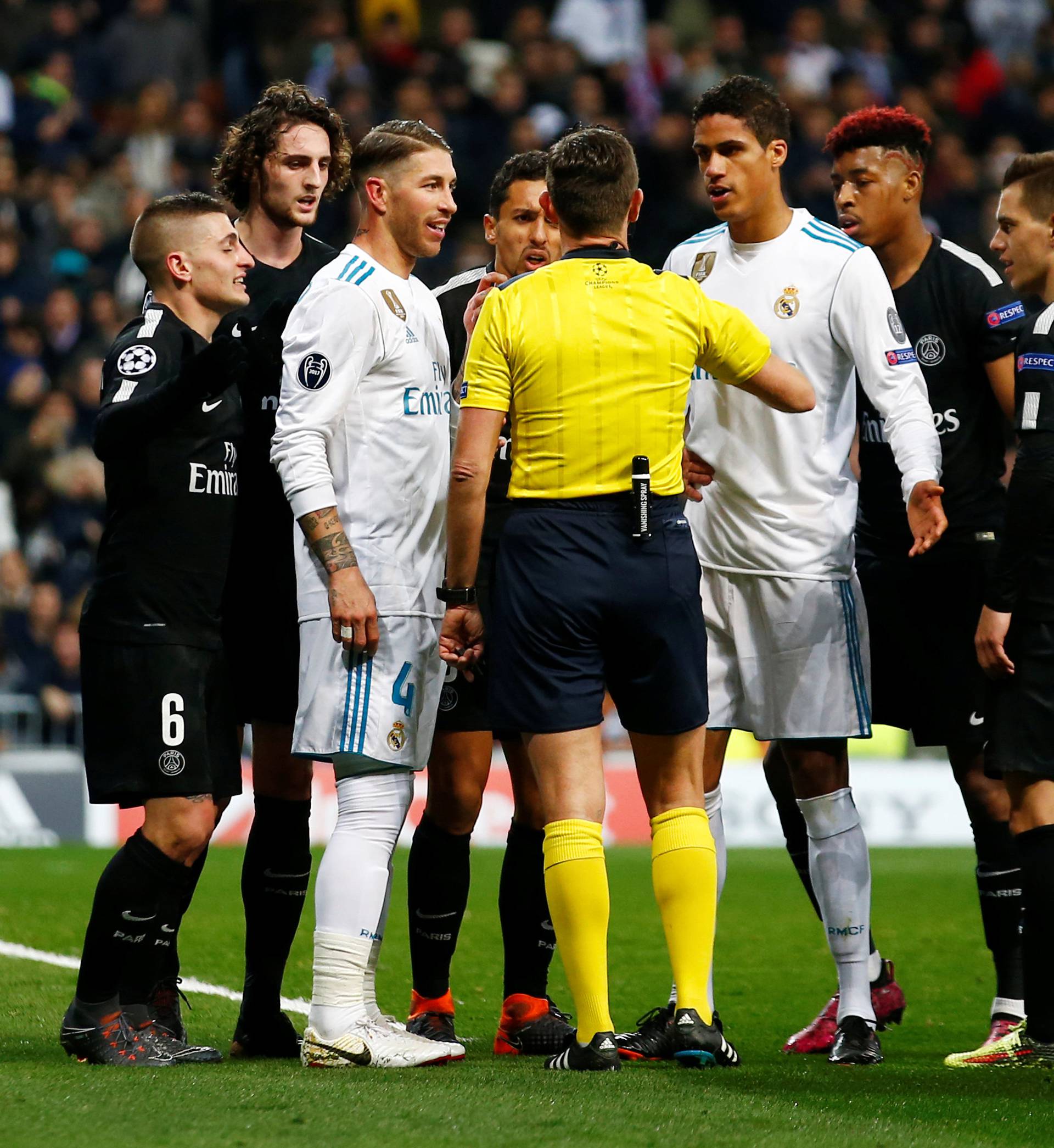 Champions League Round of 16 First Leg - Real Madrid vs Paris St Germain