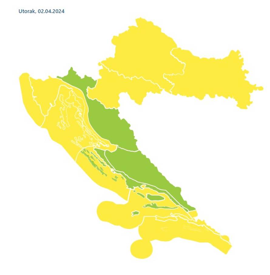 Stiže promjena vremena, kiša i grmljavinsko nevrijeme. Past će temperature i okrenuti na buru