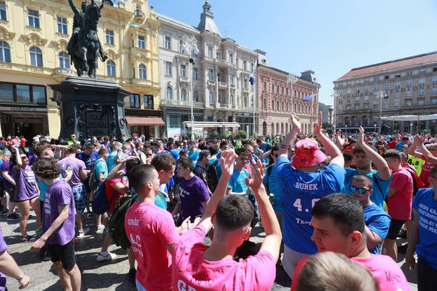 Zagreb: Norijada na  Trgu bana Josipa Jelačića