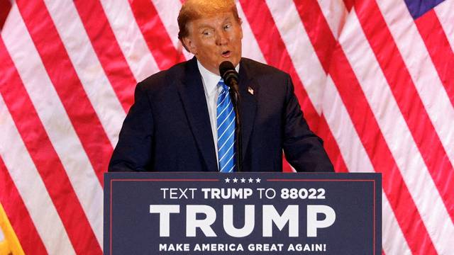 Former U.S. President Trump holds a watch party event to mark the Super Tuesday primary elections at his Mar-a-Lago property